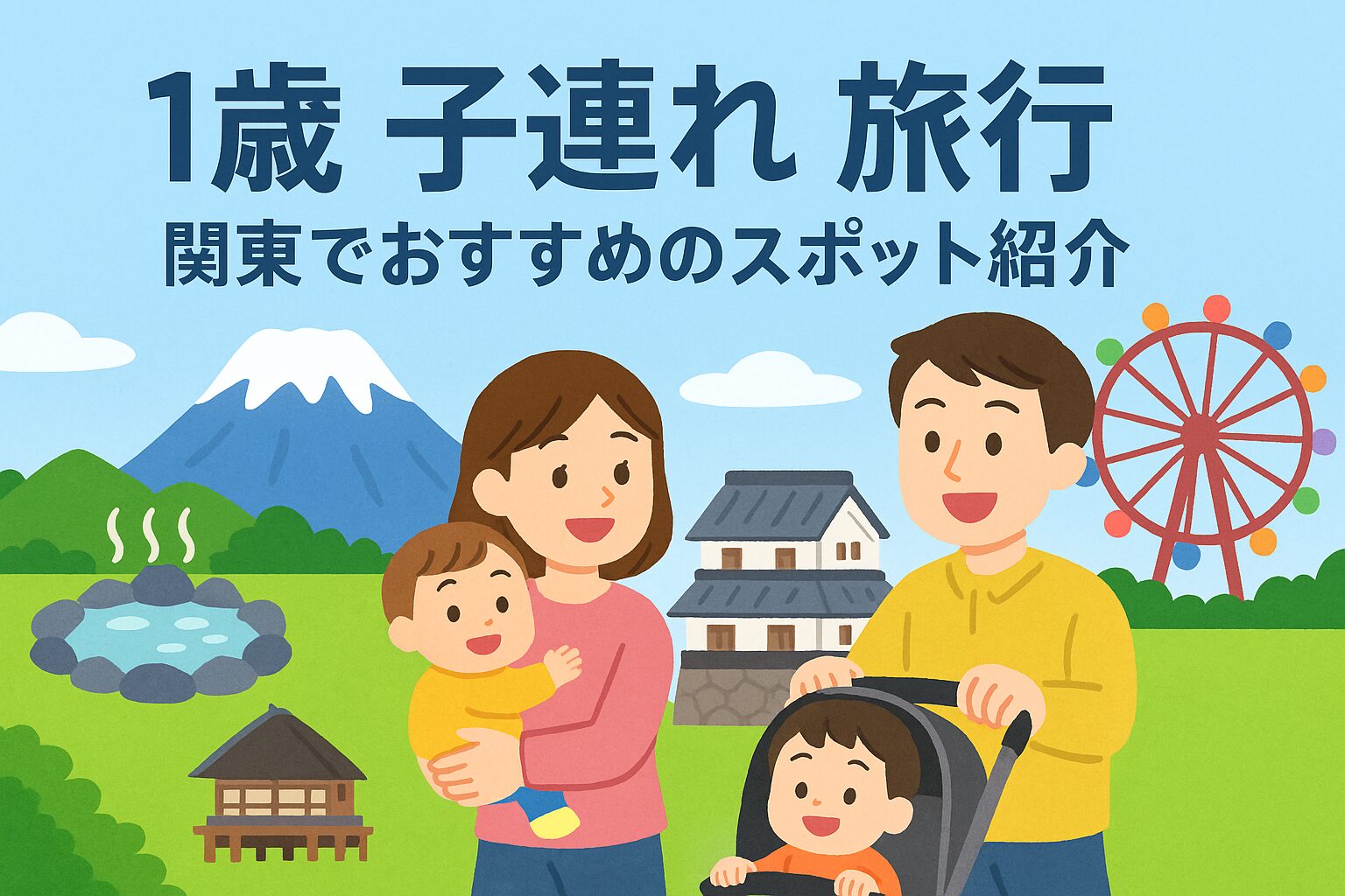 1歳子連れ旅行関東でのおすすめスポット